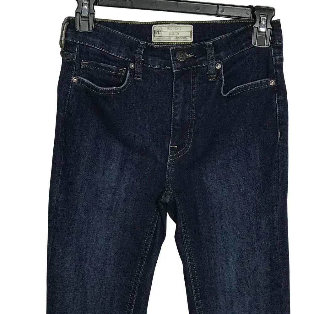 Free People Distressed Skinny Ankle Jeans